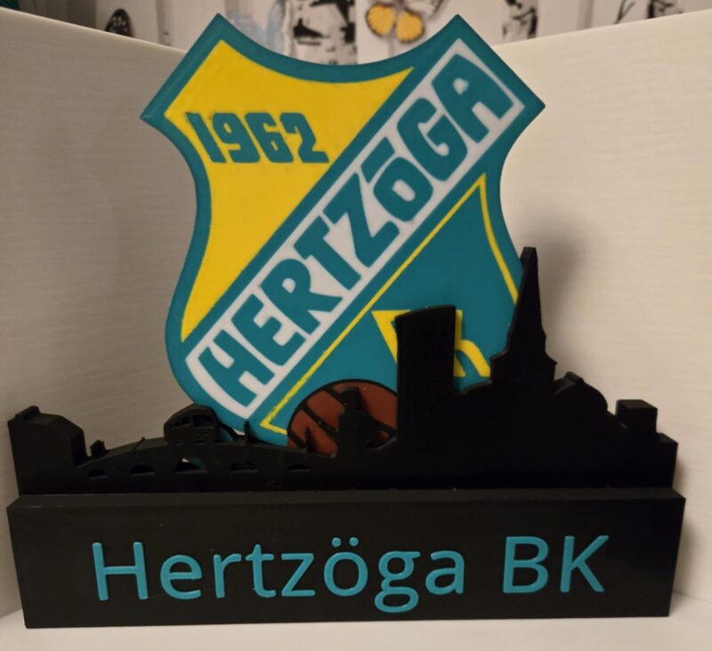 Klubblogga med skyline (3D-printad)